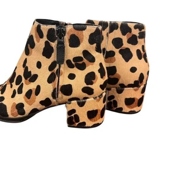 Cole Haan Grand Ambition Tan and Black Leopard Ankle Boots 5.5 EUC - Picture 10 of 14